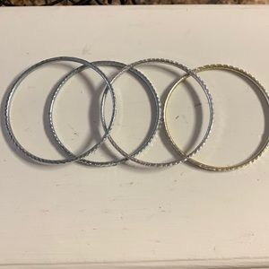 Women’s stainless steel thin bracelets